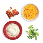 cheese and bacon potato topping